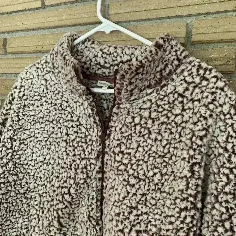 Express One Eleven Sherpa Jacket Size Medium